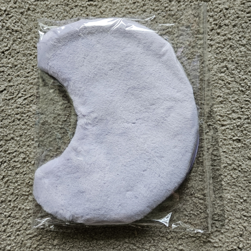 Crème Shop Purple Soft Fur Zipper Makeup Bag